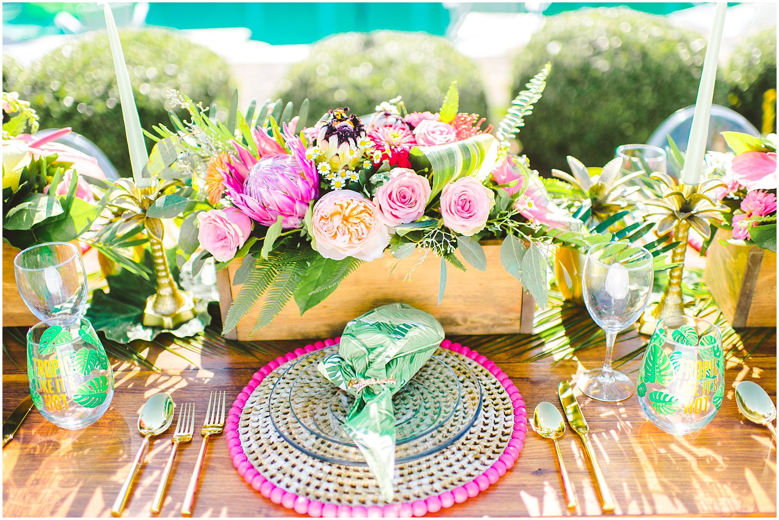 Colorful 'Will You Be My Bridesmaid" brunch with tropical details (17)