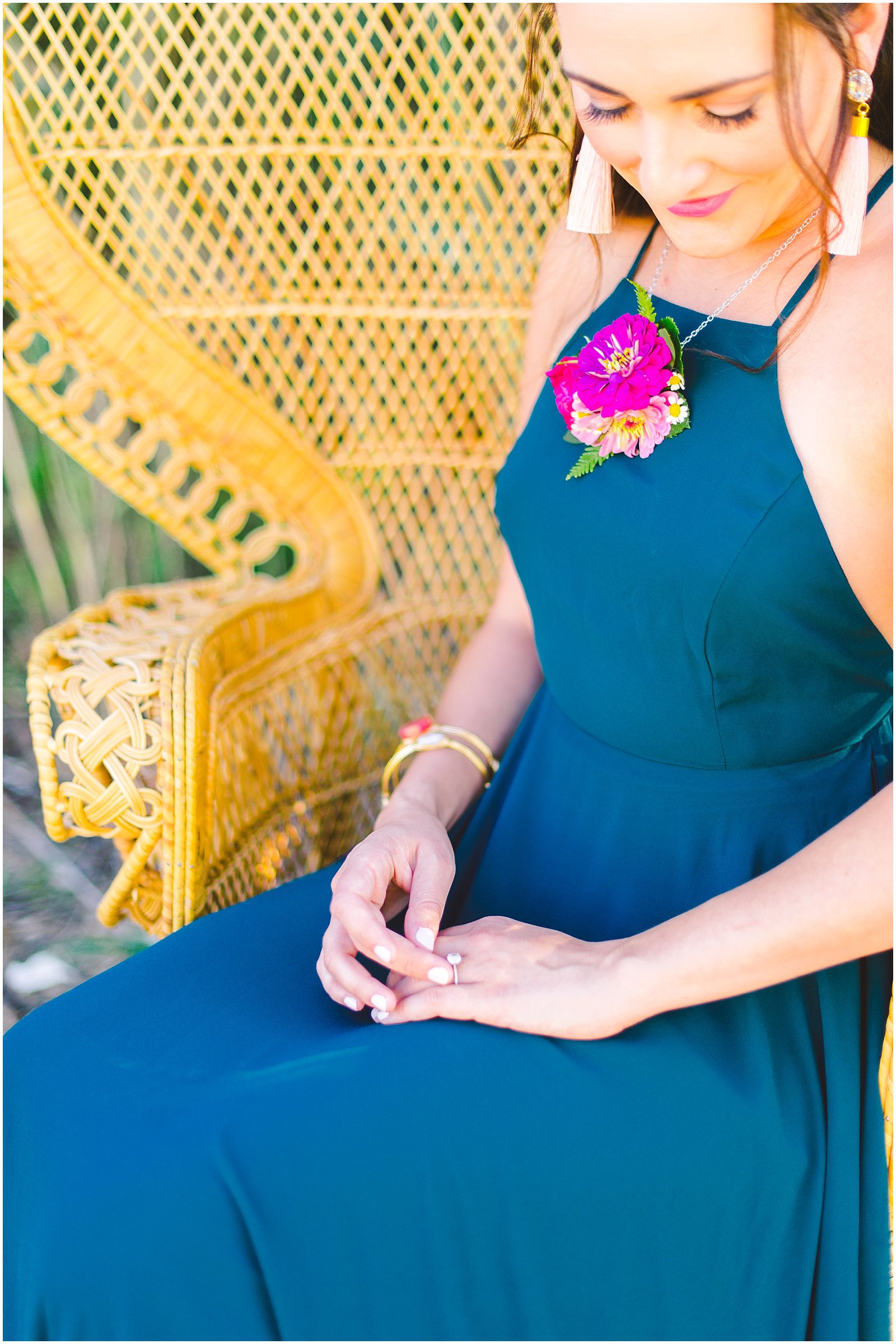 Colorful 'Will You Be My Bridesmaid" brunch with tropical details (23)